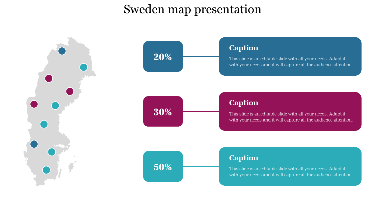 Best Sweden Map Presentation Slides